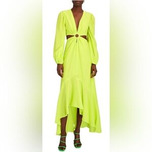 Lime Green Long Sleeve Dress